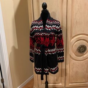 Women's Polo Ralph Lauren Cotton Cashmere Snowflake Cardigan Sweater Coat NWT